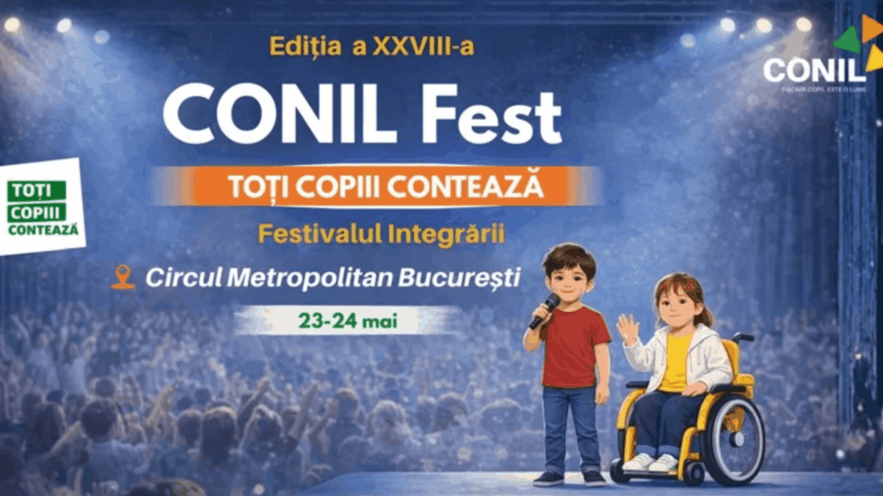 CONIL FEST 2026 – Editia a XXVIII-a „TOTI COPIII CONTEAZA”